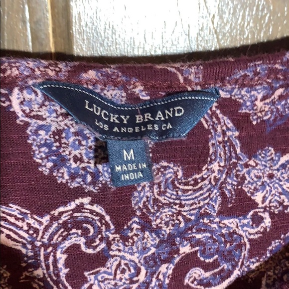 Lucky Brand boho top with eyelet medium - Picture 4 of 7